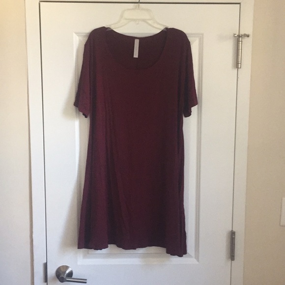 Alexander + David Dresses & Skirts - Maroon T-shirt dress